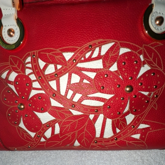 La Gioe Toscana the Italian Collection red leather shoulder bag. - Picture 3 of 12